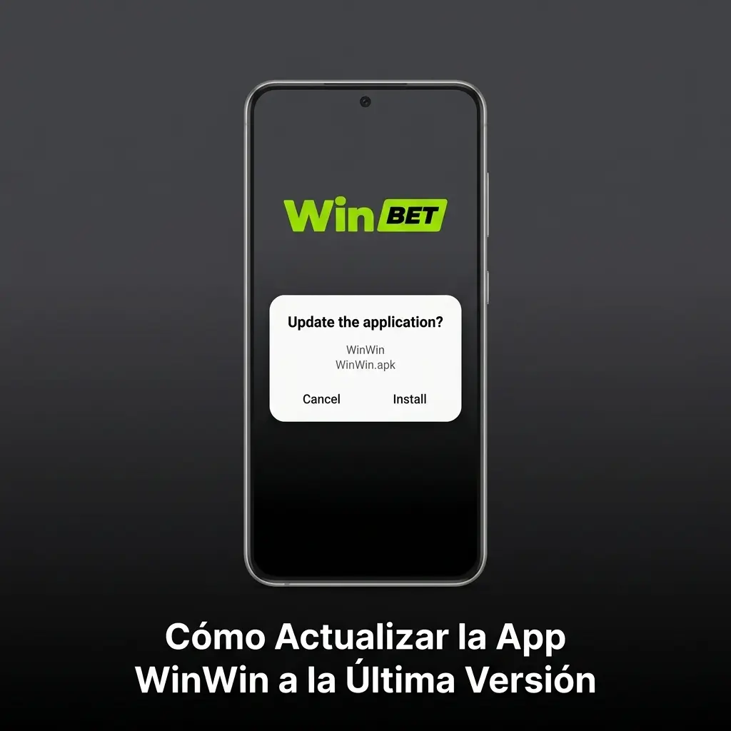 Pasos para actualizar la app WinWin a la última versión en Android mediante notificación push y descarga APK
