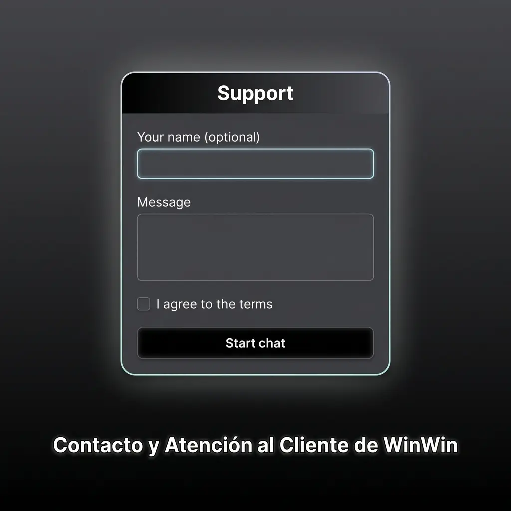 Atención al cliente WinWin 24/7: chat en vivo, correo, formulario y centro de ayuda en español