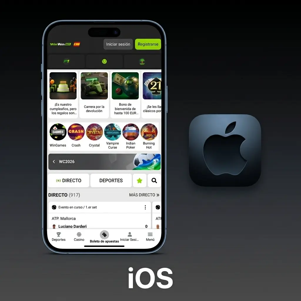 Descarga WinWin en iOS para iPhone y iPad desde la App Store, compatible con iOS 13.0 o superior.